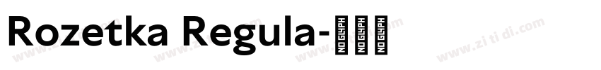 Rozetka Regula字体转换 Rozetka Regula字体转换